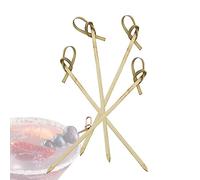 TableCraft Products BAMK35 Bamboo Knot Picks, 3.5" (Pack of 100)
