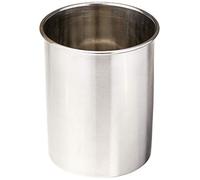 Tablecraft Products Hu2 Utensil Holder, Stainless Steel Brushed