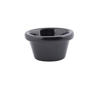 Tablecraft RAM3BK 3 oz. Black Melamine Ramekin 12 / Pack