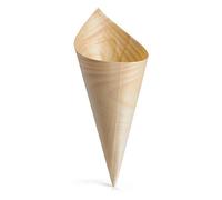 Tablecraft Small Disposable Serving Cone per Pack, 2 x 6-inch, Bamboo, Multicolour, 50 Count (Pack of 1)