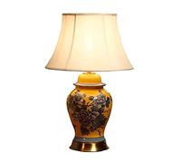 Tableps, Tablep Chinese Luxurious Ceramic Bedsidep Handmade Deskp Embroiderydesk Light E27 Nightstandp Easy to Use Made in China/Yellow/39Cm * 64Cm