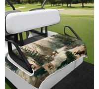 Tablerazzi Golf Cart Seat Covers, Rustic Elk Golf Cart Seat Blanket, Landscape Forest Golfs Carts Towel 2-Seat Golfs Carts Decoration, 51" x 31"