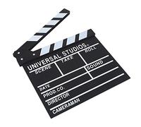 tablero de director de madera, Claqueta de escena de director de madera, tablero de claqueta de película de TV, accesorio de corte de película, decoración de fiesta, tablero de claqueta de película