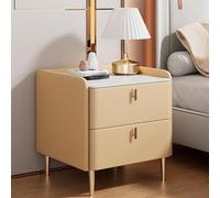 Tables de chevet avec tiroir de rangement, table de chevet au design géométrique pour chambre et salon, pieds fuselés, 40 cm
