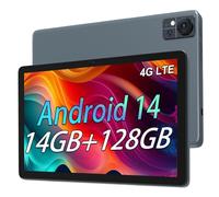 Tablet,10.1" Android Tablet with 2 SIM 1 Card Slot, Octa-core Processor 14GB RAM 128GB ROM 1280*800 Incell Screen, 7000mAh Battery, 5G/2.4G Wi-Fi, BT 5.0, Dual Camera,GPS, Face Unlock Tablets 2025
