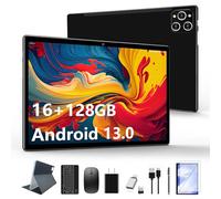 Tablet 10.1 Inch Android 13 Tablets 2025 Latest Android Tablet 128GB ROM+16GB RAM (8+8 Virtual), 2 in 1 Tablet with Keyboard, Powerful Octa-Core+13MP Camera, 1TB TF Expandable, FHD WiFi Tablet PC