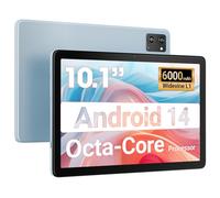 Tablet 10.1-inch Android 14 Tablet - 10GB RAM, 64GB + 256GB Expandable Storage, Octa-Core Processor, 8-Hour Battery, HD 800 x 1280 IPS Touchscreen, Wi-Fi 5 | Bluetooth 5.0, Dual Cameras - Light Grey