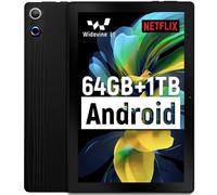 Tablet 10 inch Android 14, Octa-Core, 10GB RAM 64GB ROM 1TB Expandable, Widevine L1, 1280x800 IPS Touchscreen, BT 5.4, Dual Camera with Flash (Black)