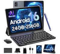 Tablet 10 Inch,Android 16 AI Tablets,24GB +256GB/2TB,FHD Gaming Tablet With Pen and Keyboard Kits,5G WiFi,Octa-Core,8MP AI Camera,Widevine L1+Stereo Speaker,GPS,Fast Charge