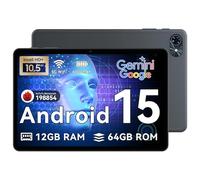 Tablet 2025 Latest Android 15 Tablets, 10.5 inch Tablet with HD+IPS Display, 12(4+8) GB RAM+64GB ROM/ 2TB TF, Gemini AI 2.0, GPS, 5G WiFi, 2.0GHz CPU & 5MP Camera, 6000mAh, GMS Certified