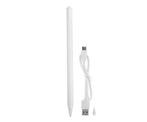 Tablet Active Stylus Pen, Wireless Stylus for iOS Tablet, Tilt Sensitive Magnetic Stylus with Palm Rejection and Bold Line Control, for iPad 2018 and Later Models (White)