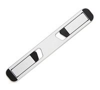 Tablet and Laptop Riser - Folding Aluminum Computer Stand Universally Compatible with 10”-16” Models Including MacBook, iPad, HP, Lenovo and Dell - Self-Adhesive with Non-Skid Silicone Feet (Silver)