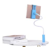 Tablet Bed Holder, 360° Flexible Gooseneck Tablet Holder, Mobile Phone Holder, Bed Tablet Holder for iPad/Galaxy Tabs/Kindle Fire, 4-10.6 Inch Mobile Phones and Tablets (Blue, 100 cm)
