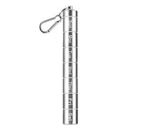Tablet Box,7 Day Aluminium Alloy 7 Days for On the Go 7 Divisible Compartments Key Ring for Medications, Vitamins, Fish Outdoor Travel, Camping(Silver)
