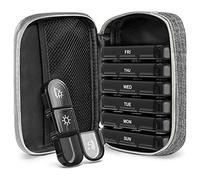 Tablet Box,7 Days Morning Noon Evening, 7 Days 3 Compartments, Portable Medicine Box for Storing Tablets, Tablet Box, Weekly Pill Box, for On the Go