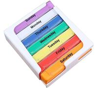 Tablet Box,Tablet Box 7 Day Weekly Dispenser Tower 7 Days Compartments Morning Evening Medication Box Medication Dispenser for Medications, Vitamins, Fish Oil(Type 1)
