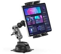 Tablet Car Stand with Suction Cup, 360° Rotate Adjustable iPad Car Mount