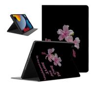 Tablet Case Bible Versefor iPad (2020)/8th Gen 10.2'', Jesus Famous Quotes Flower Pattern Design Cases for Girls Women Protective Cover Flip Leather PU Fundas Adjustabl