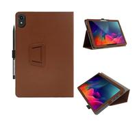 Tablet Case Cover For ApoloMedia EP1095T/ApoloSign EP1095T Tablet,Multi-Viewing Angles,Slim Light Shell Stand Cover for ApoloMedia EP1095T/ApoloSign EP1095T Tablet with Hand Strap& Pencil Holder,Brown