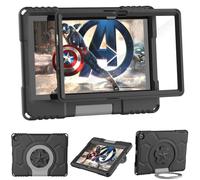 Tablet Case for 10.1in Tablets - Not Suitable for Samsung TCL 10.1 inch Tablets, Mansiruyi Lightweight Shockproof Case with Screen Protector Handle Stand - Dark Black