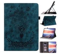 Tablet Case for Huawei MatePad SE 11 2024, Slim Lightweight Butterfly Flower Premium Leather Folio Stand Protective Cover Shell with Card Slots for Huawei MatePad SE 11 2024, blue