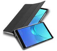 cadorabo Tablet Case works with Huawei MediaPad M5 8 (8.4" Zoll) in SATIN BLACK - Ultra Thin Book Style Protection Cover made of Faux Leather WITH Auto Wake Up with Stand Function