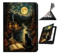 Tablet Case for iPad 9.7" iPad 6th/5th Gen 2018/2017, Bookshop Cat