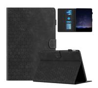 Tablet Case for Lenovo Tab M11 2024 (TB-330FU/TB-331FC), Embossed Flower Lightweight Shockproof Flip Leather Book Wallet Cover Case with fold Stand Protection for Lenovo Tab M11 2024,black