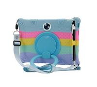 Tablet Case for OnePlus Pad/for Oppo Pad 2 11.6 inch 2023 Soft Anti-Stress Silicone Case with 360° Rotate Stand/Pencil Holder/Shoulder Strap/Pen for Oppo 11.6 inch (Colorful Light Blue)