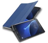 Cadorabo Tablet Case works with Samsung Galaxy Tab A 2016 (7.0" Zoll) SM-T280N in JERSEY DARK BLUE - Ultra Thin Book Style Protection Cover made of Faux Leather WITHOUT Auto Wake Up Stand Function