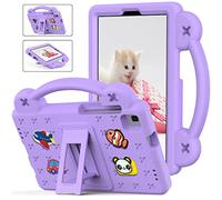 Tablet Case For Samsung Galaxy Tab A 8.0 T290 T295 (2019) Kids Friendly DIY Cartton Cute Doll, Stand with Handle Lightweight EVA Foam Full Protection Shockproof Cover Purple