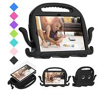 Tablet Case + Screen Protector For Lenovo M10 Plus TB-X606/ K10 TB-X6C6F 10.3 Inch, Kids Friendly Case with Octopus Stand Handle, EVA Foam Lightweight Shockproof, + Shoulder Strap Black