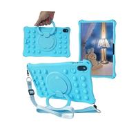 Tablet Case Suitable For Huawei Honor Pad X8 Pro X9 11.5" ELN-W09 2023 Soft Silicone Cover With Rotating Handle Grip(SkyBlue,Pad X8 Pro)