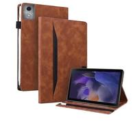 Tablet Case Suitable For Lenovo Tab K11 M11 Plus 11.45" TB-352FU 352XU 2024 Luxury Flip PU Leather Wallet Protective Cover(Brown,M11 Plus 2024)