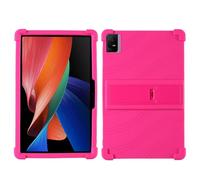 Tablet Case Suitable For TCL Tab 11/TCL NxtPaper 11 9466X 2023 Safe Shockproof Silicone Stand Cover(Hot Pink)
