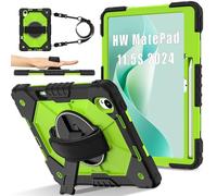 Tablet Cases Case Compatible with Huawei MatePad 11.5S 11.5inch Released 2024 Case Shockproof Case Tablet Case, Full Protective Case 360 Degree Rotating Multi-Function Grip Bracket+Shoulder Strap Tabl