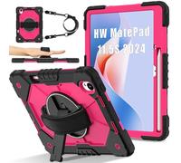 Tablet Cases Case Compatible with Huawei MatePad 11.5S 11.5inch Released 2024 Case Shockproof Case Tablet Case, Full Protective Case 360 Degree Rotating Multi-Function Grip Bracket+Shoulder Strap Tabl