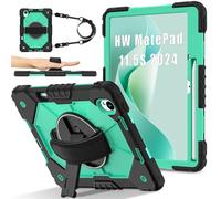 Tablet Cases Case Compatible with Huawei MatePad 11.5S 11.5inch Released 2024 Case Shockproof Case Tablet Case, Full Protective Case 360 Degree Rotating Multi-Function Grip Bracket+Shoulder Strap Tabl