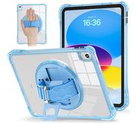 Tablet Cases Case Compatible with iPad 10th Generation Case 10.9 Inch 2022 Case, Sturdy Full-Body Shockproof Protective Case with Rotating Stand, Hand/Shoulder Strap Compatible with iPad 10th Gen Tabl