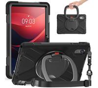 Tablet Cases Case Compatible with Lenovo Tab M11 TB-330FU/Xiaoxin Pad 2024 TB-331FC,Heavy Duty TPU Shockproof Kids Case,360 Degree Rotating Multi-Function Grip Bracket+Shoulder Strap Rugged Cover Tabl