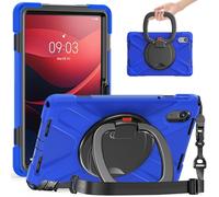 Tablet Cases Case Compatible with Lenovo Tab M11 TB-330FU/Xiaoxin Pad 2024 TB-331FC,Heavy Duty TPU Shockproof Kids Case,360 Degree Rotating Multi-Function Grip Bracket+Shoulder Strap Rugged Cover Tabl