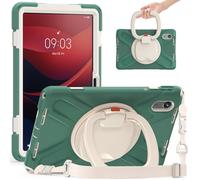 Tablet Cases Case Compatible with Lenovo Tab M11 TB-330FU/Xiaoxin Pad 2024 TB-331FC,Heavy Duty TPU Shockproof Kids Case,360 Degree Rotating Multi-Function Grip Bracket+Shoulder Strap Rugged Cover Tabl