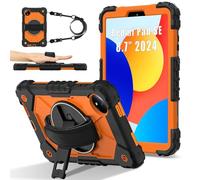 Tablet Cases Case Compatible with Xiaomi Redmi Pad SE 8.7 inch Released 2024 Case Tablet Case Full Protective Shockproof Case Degree Rotating Multi-Function Grip Bracket+Shoulder Strap Tablet PC Case(