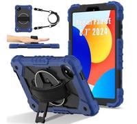 Tablet Cases Case Compatible with Xiaomi Redmi Pad SE 8.7 inch Released 2024 Case Tablet Case Full Protective Shockproof Case Degree Rotating Multi-Function Grip Bracket+Shoulder Strap Tablet PC Case(