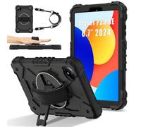 Tablet Cases Case Compatible with Xiaomi Redmi Pad SE 8.7 inch Released 2024 Case Tablet Case Full Protective Shockproof Case Degree Rotating Multi-Function Grip Bracket+Shoulder Strap Tablet PC Case(