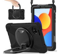 Tablet Cases Case Compatible with Xiaomi Redmi Pad SE 8.7inch Released 2024,Heavy Duty TPU Shockproof Kids Case,360 Degree Rotating Multi-Function Grip Bracket+Shoulder Strap Rugged Cover Tablet PC Ca