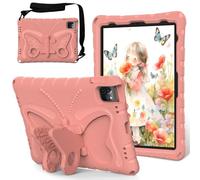 Tablet Cases Compatible with iPad 10th Generation 10.9 inch 2022 Case ,Light Weight EVA Rugged Shockproof Protective Cover Kids Friendly Full Cover with Shoulder Strap Case Tablet PC Case(Pink)