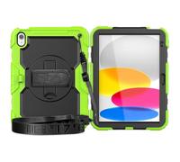 Tablet Cases Compatible with iPad 10th Generation 10.9 inch 2022 Case with Screen Protector, [Kickstand] [Shoulder Strap] Heavy Duty Shockproof Rugged case 360° Rotating Hand Strap&Shoulder Strap Tabl