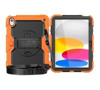 Tablet Cases Compatible with iPad 10th Generation 10.9 inch 2022 Case with Screen Protector, [Kickstand] [Shoulder Strap] Heavy Duty Shockproof Rugged case 360° Rotating Hand Strap&Shoulder Strap Tabl