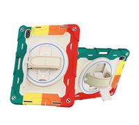 Tablet Cases Compatible with iPad 11th Generation A16 11 Inch 2025 Tablet Case, Heavy Duty Shockproof Kids Case Kickstand Rugged Protective Cover with Hand Strap Carrying Strap Tablet PC Case(Red)